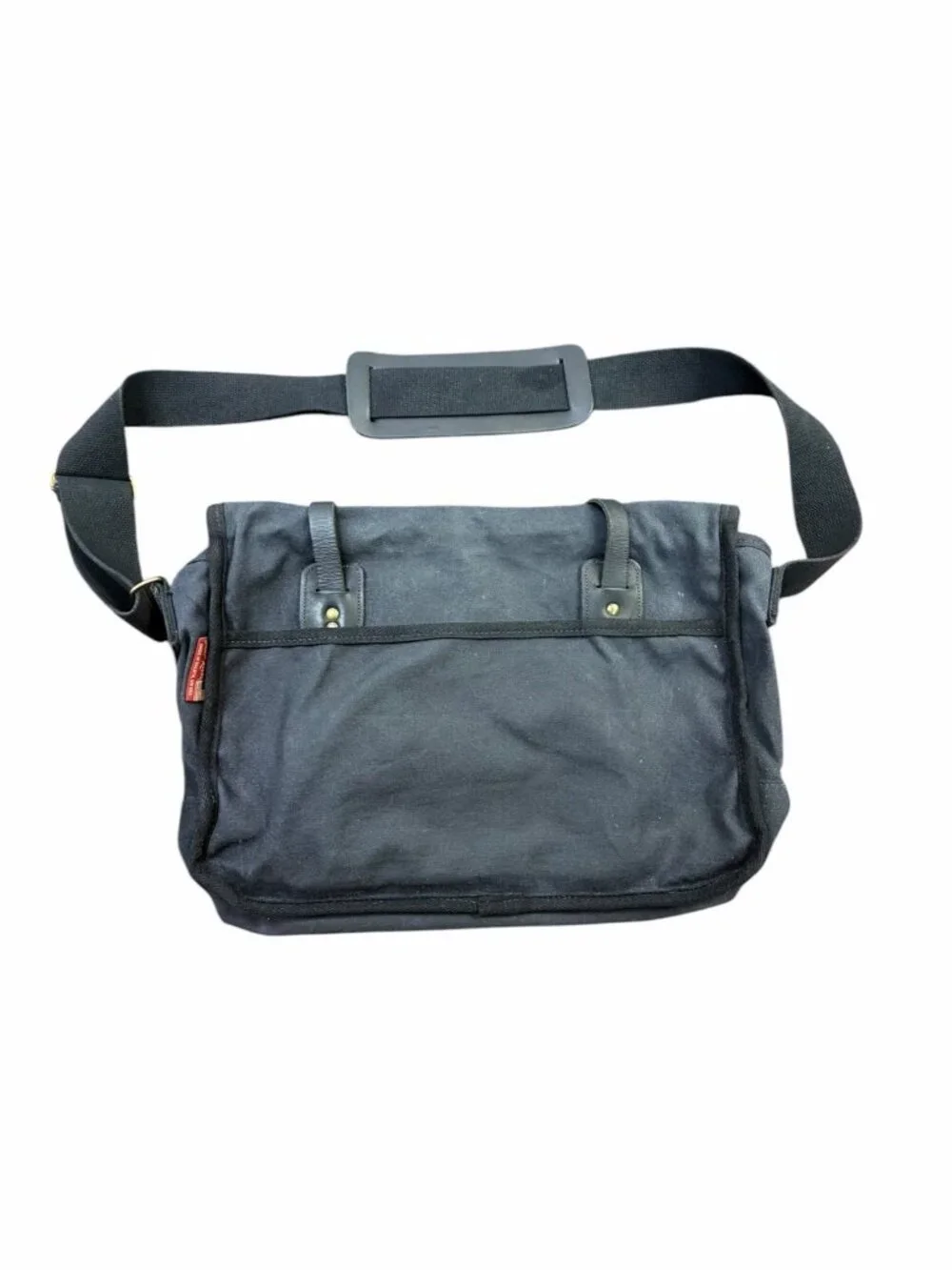 Frost River Black Canvas Leather Messenger Bag Laptop Briefcase Crossbody USA